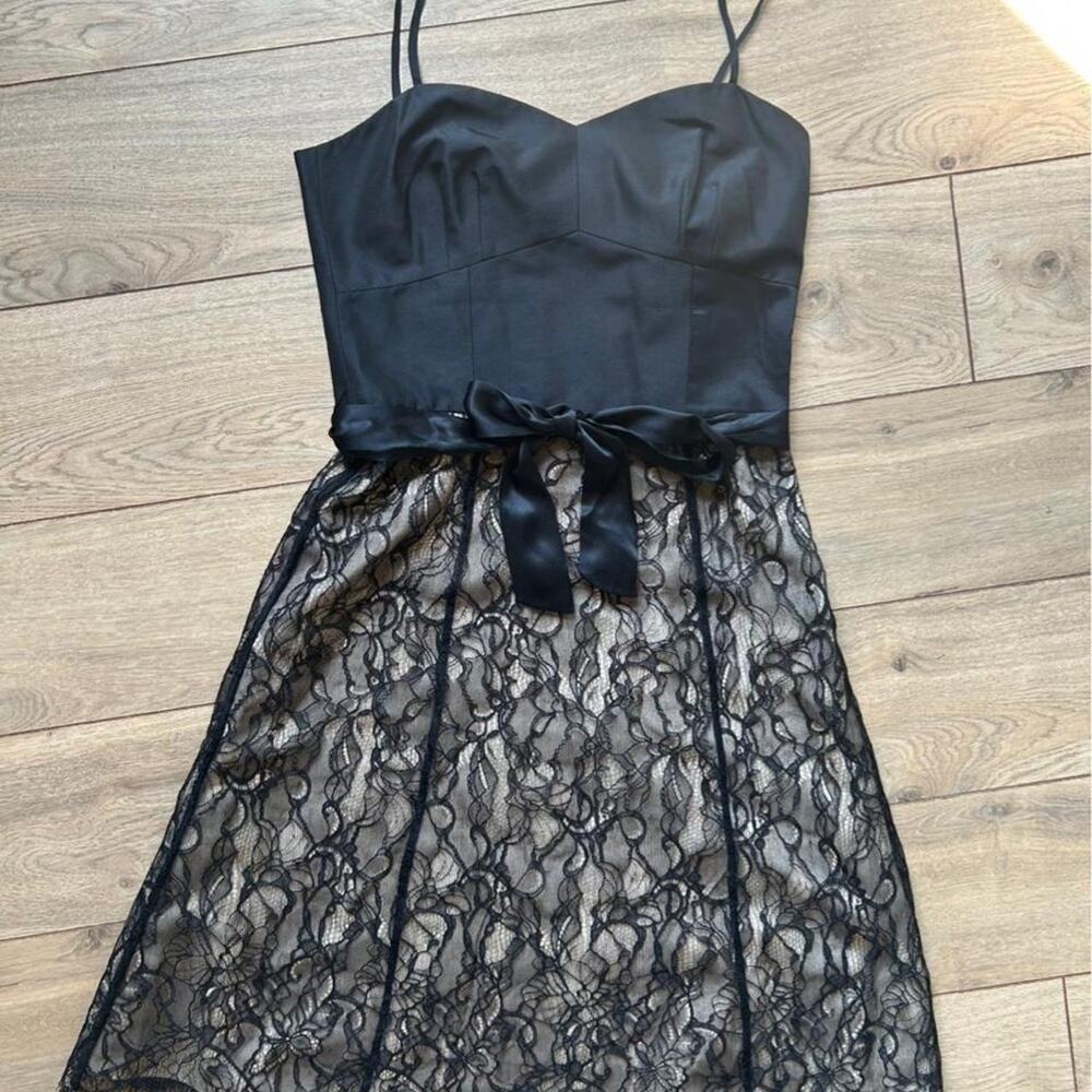 Ann taylor black lace dress